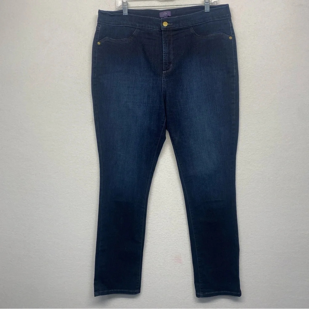 NYDJ Sparkle Glitter Jeans‎ 16 Dark Wash
